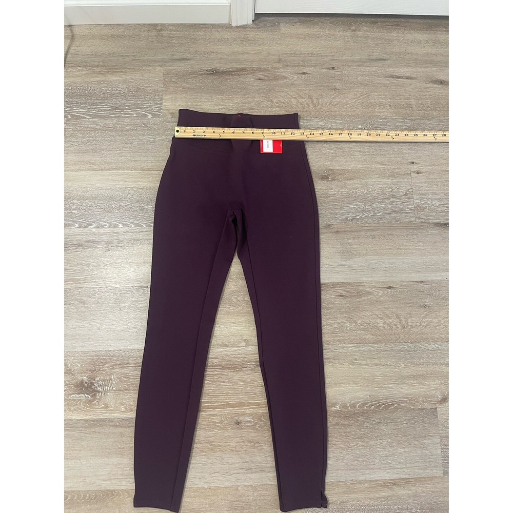 Spanx Ankle Length Ponte Hem Slit Leggings Tall Brandywine Small A370039 - Picture 7 of 12
